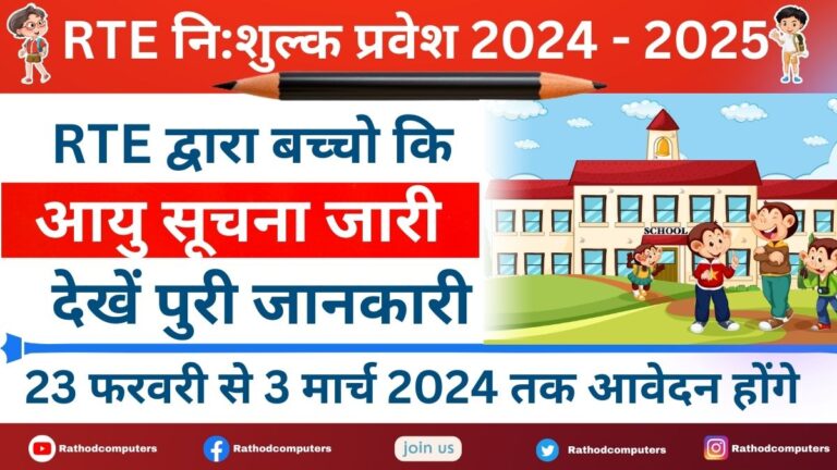 When RTE Form 2024 Will Start in MP