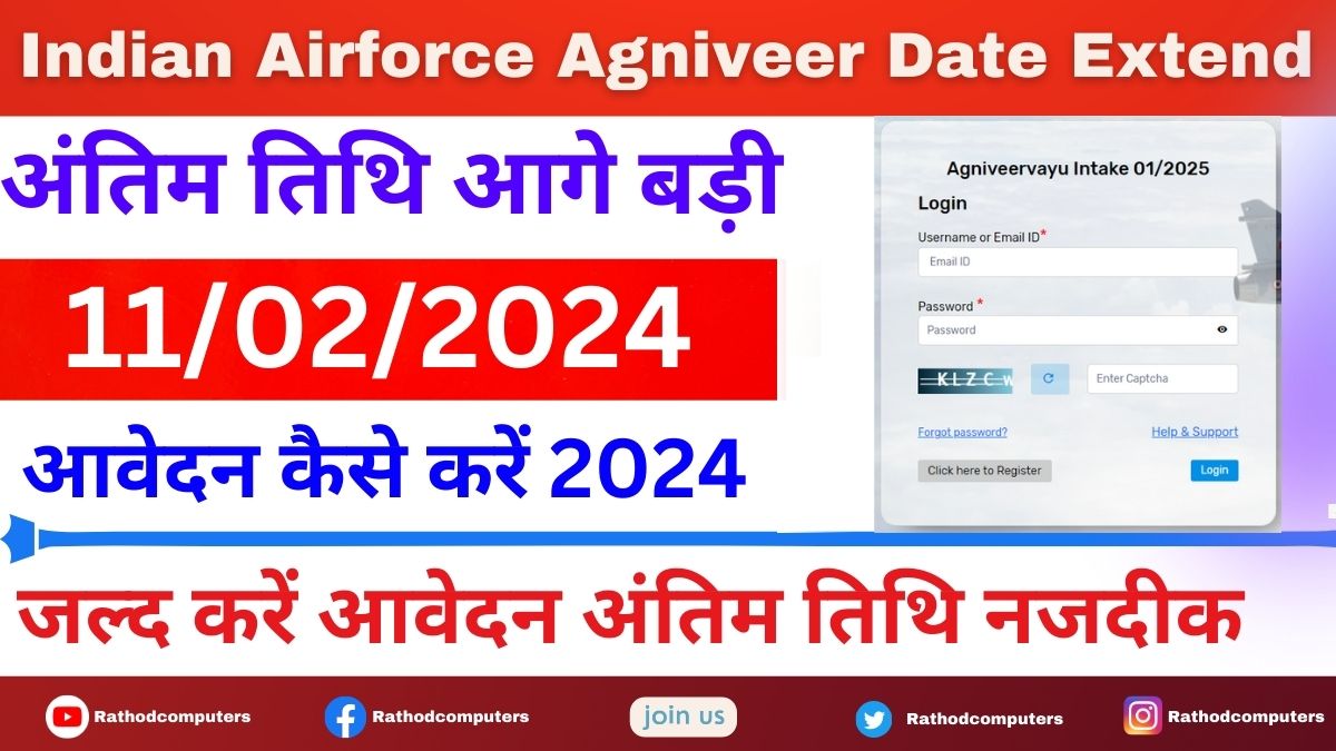 Indian Airforce Agniveer Vayu Intake Exam Online form