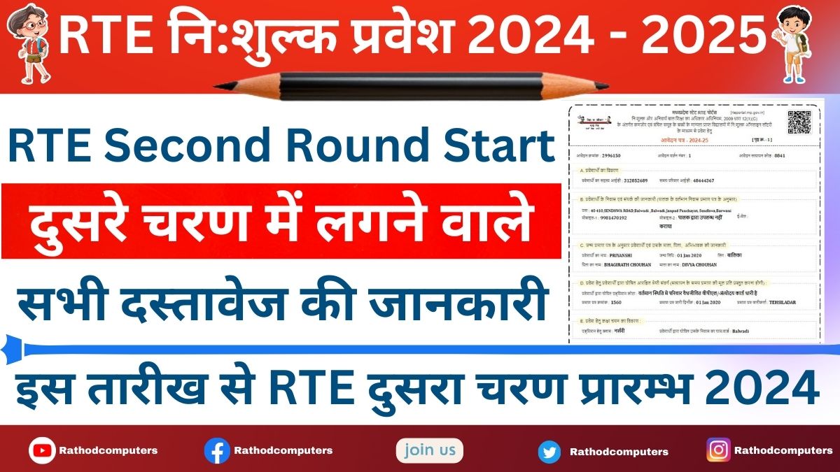 What Documents are Required for RTE Second Round Admission in MP