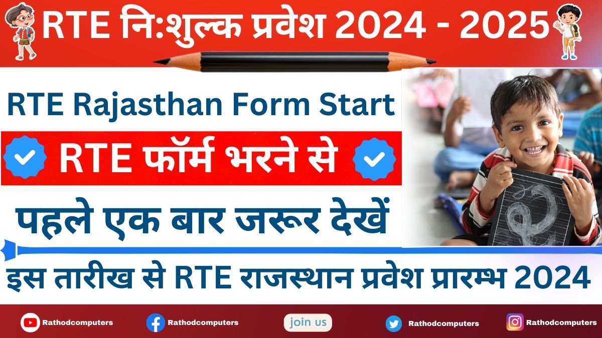 When RTE Form 2024 Will Start in Rajasthan