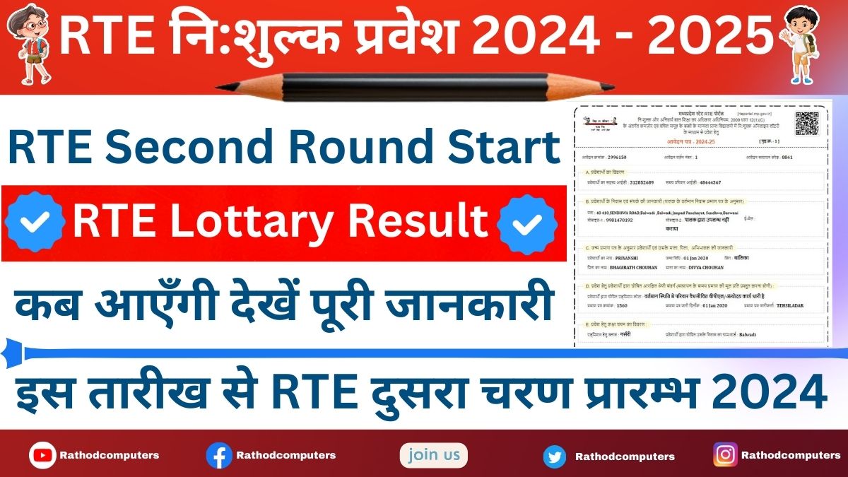 What is the Last Date for RTE Second Round MP Admission