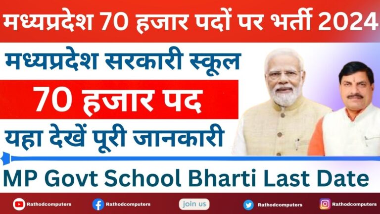 MP Govt School Bharti 2024